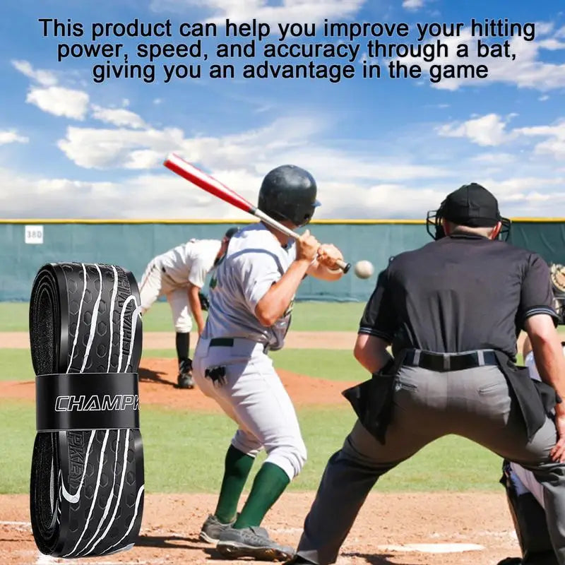 1M Bat Grip Tape for Baseball Absorbs Sweat Tennis Grip Racket Handle Grip PU Anti-Skid Overgrip Sweatband Tape for Pickleball