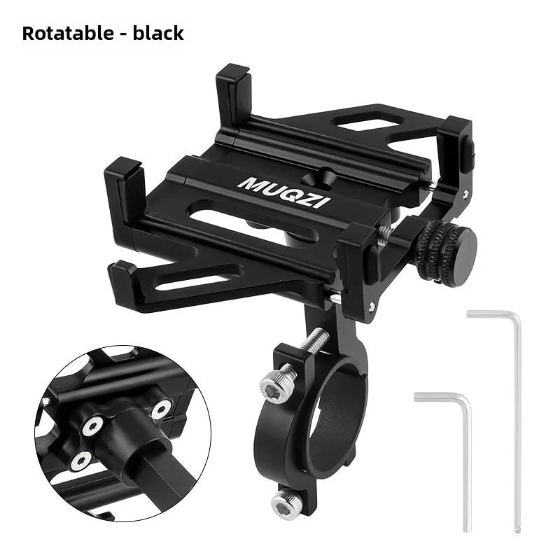 Bike Phone Mount Universal Motorcycle Handlebar Mount Cell Phone Holder 360° Rotation for 4.5-7 Inch Smartphone