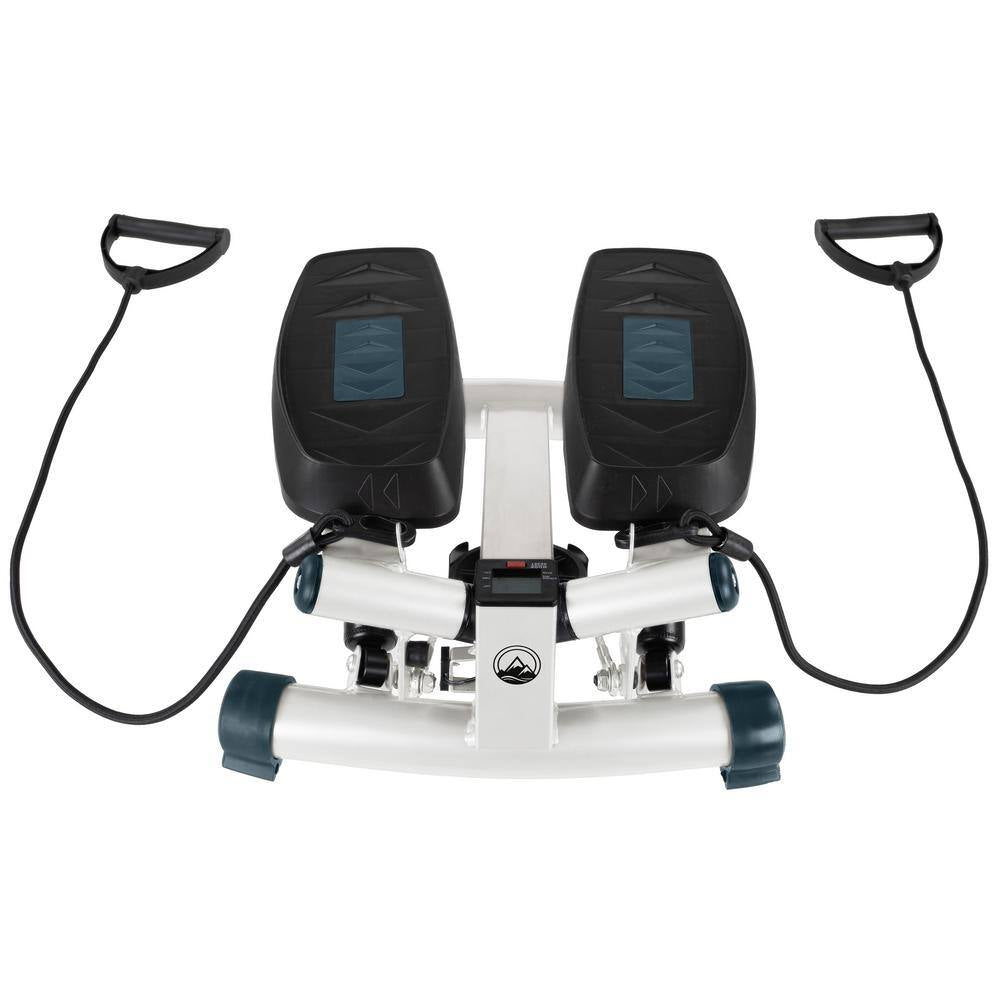 Stair Stepper with Resistance Bands, White