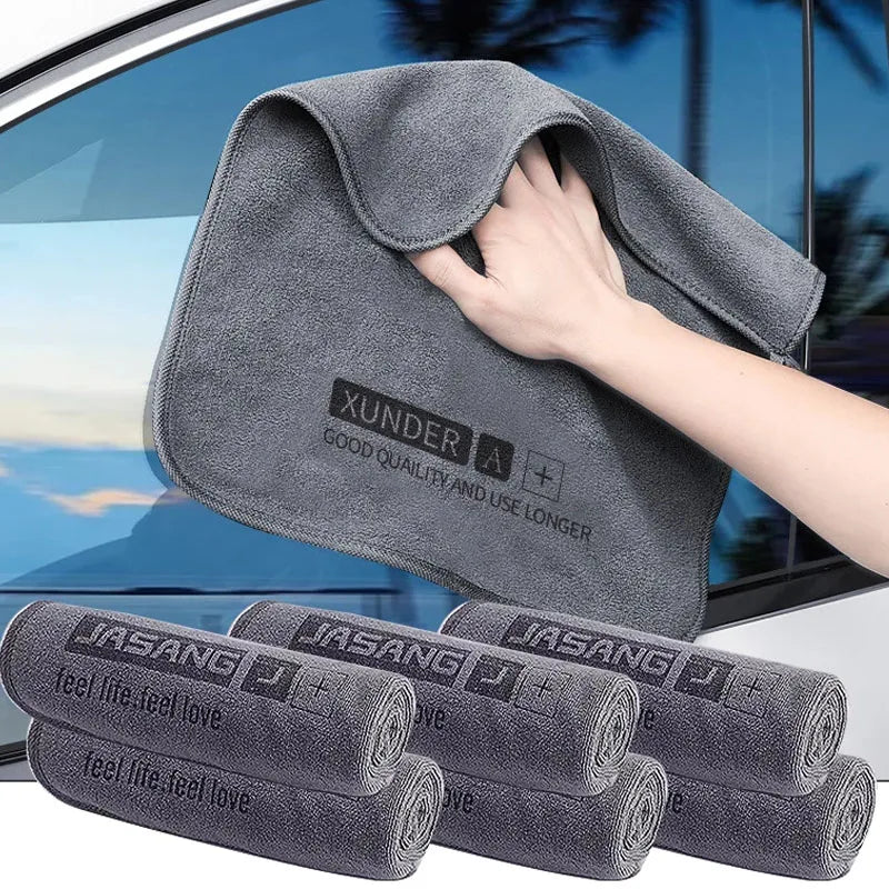 High End Ultra-Fine Fiber Car Wash Towel Super Soft Clean and Dry Cloth Edge Sealing Strong Water Absorption Car Wash Towel