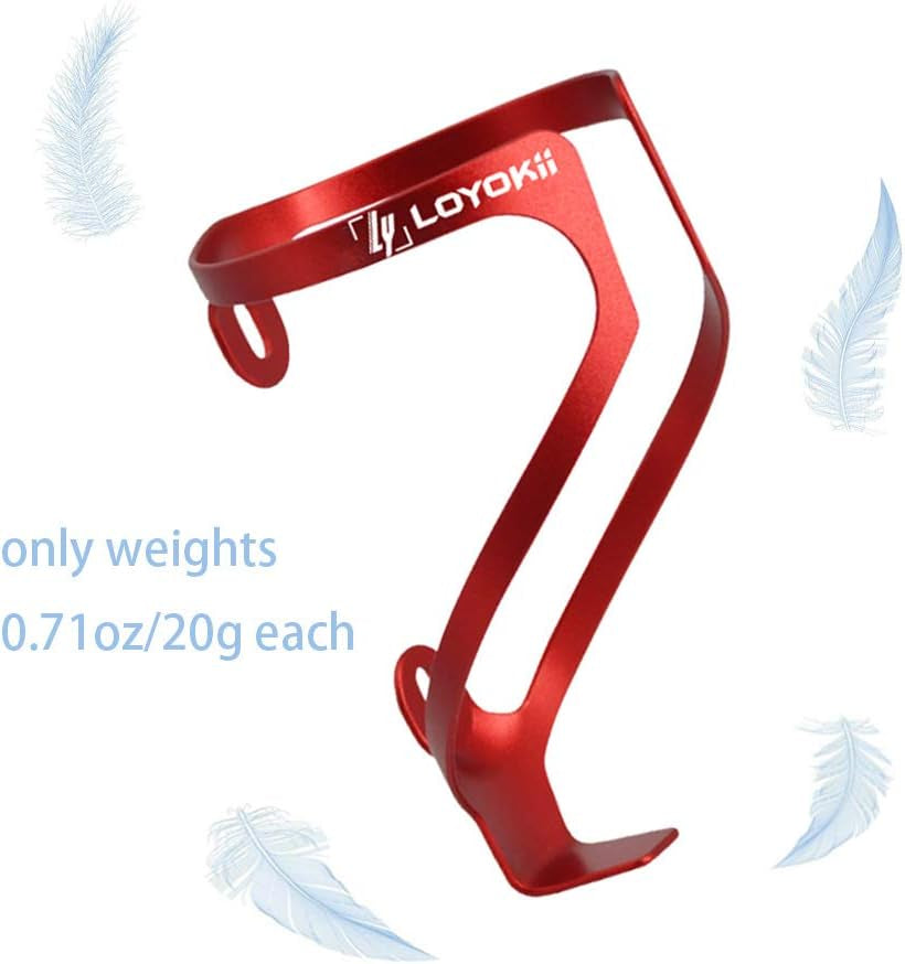 Water Bottle Holder for Bike, Lightweight Bike Water Bottle Cage Aluminum Alloy Bicycle Cages Bike Drink Holder for Mountain Bike Road Bike Cycling