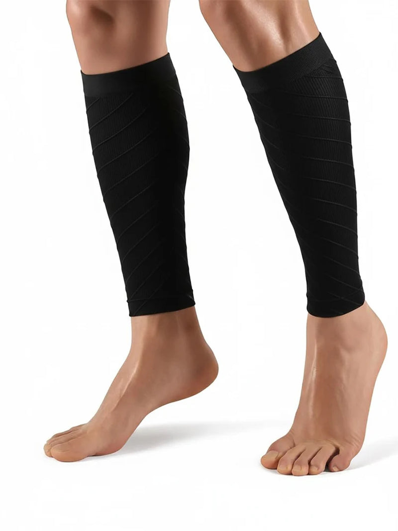 1Pair Calf Support Compression Sleeves for Women Men Running 20-30Mmhg Footless Leg Socks Outdoor Sports Marathon