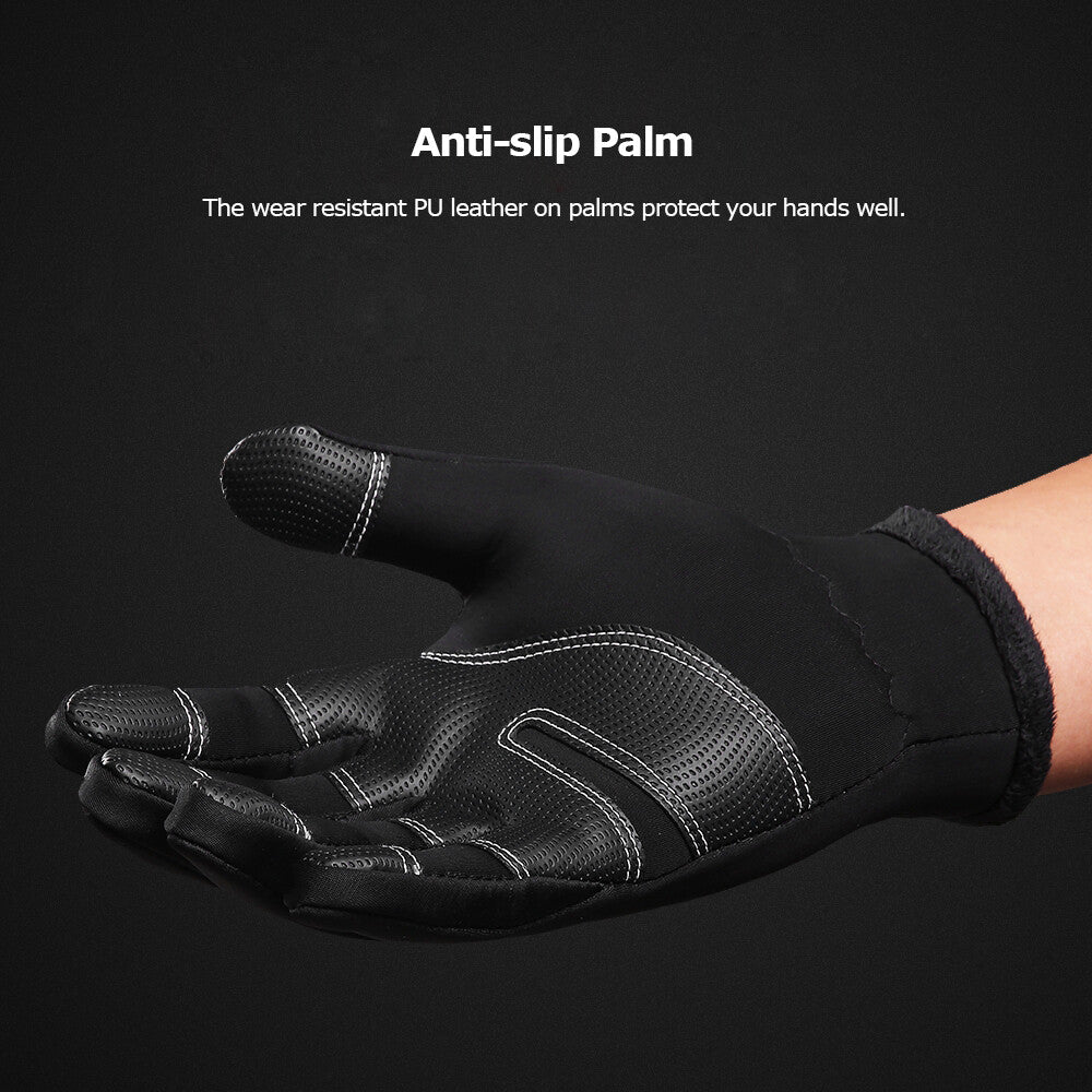 Winter Cycling Gloves Touch Screen Windproof Warm Anti-Slip Gloves for Men Women