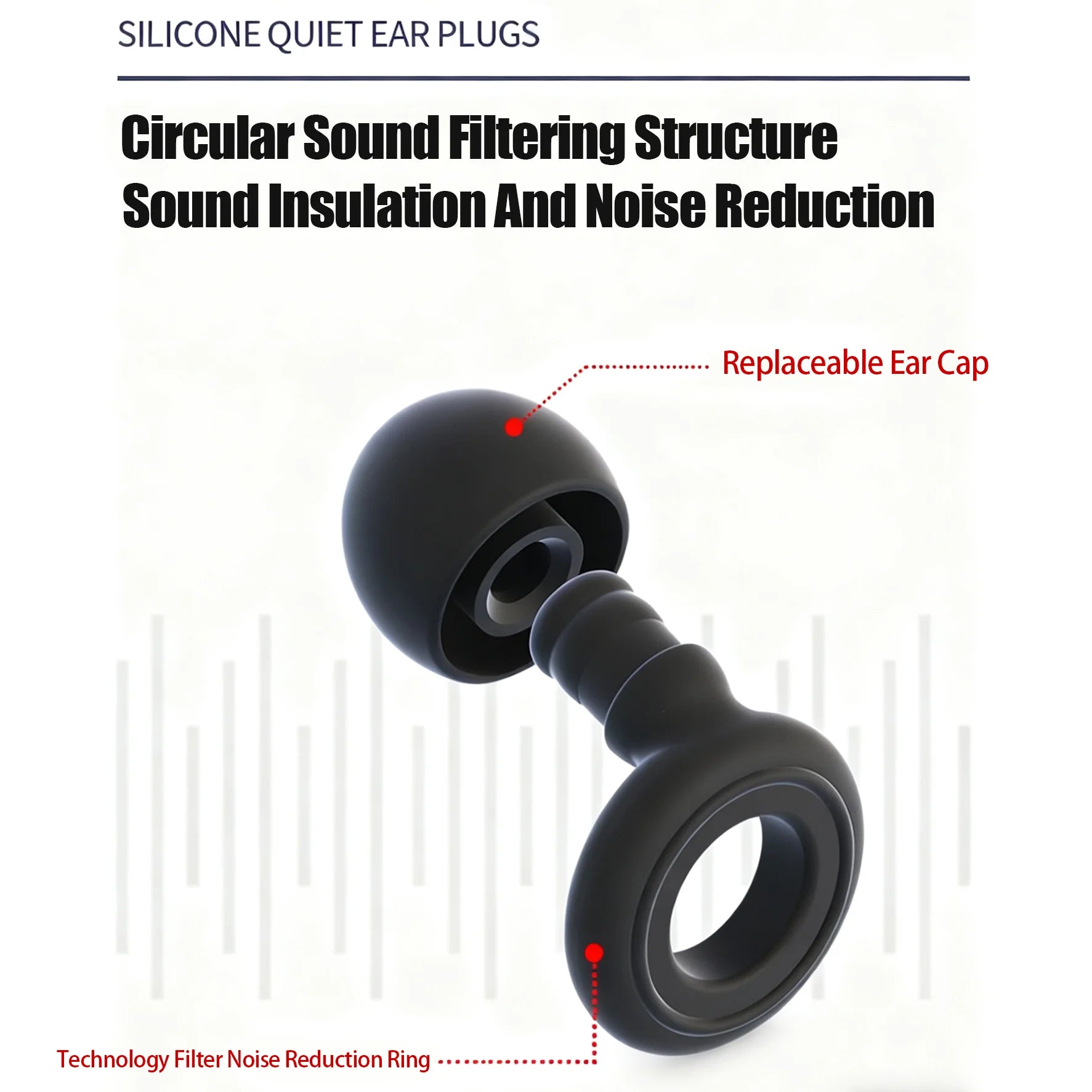 Loop Ear Plugs Sleeping Noise Canceling Ear Plugs Waterproof Swimming Silicone Ear Breed Stuffer Children&