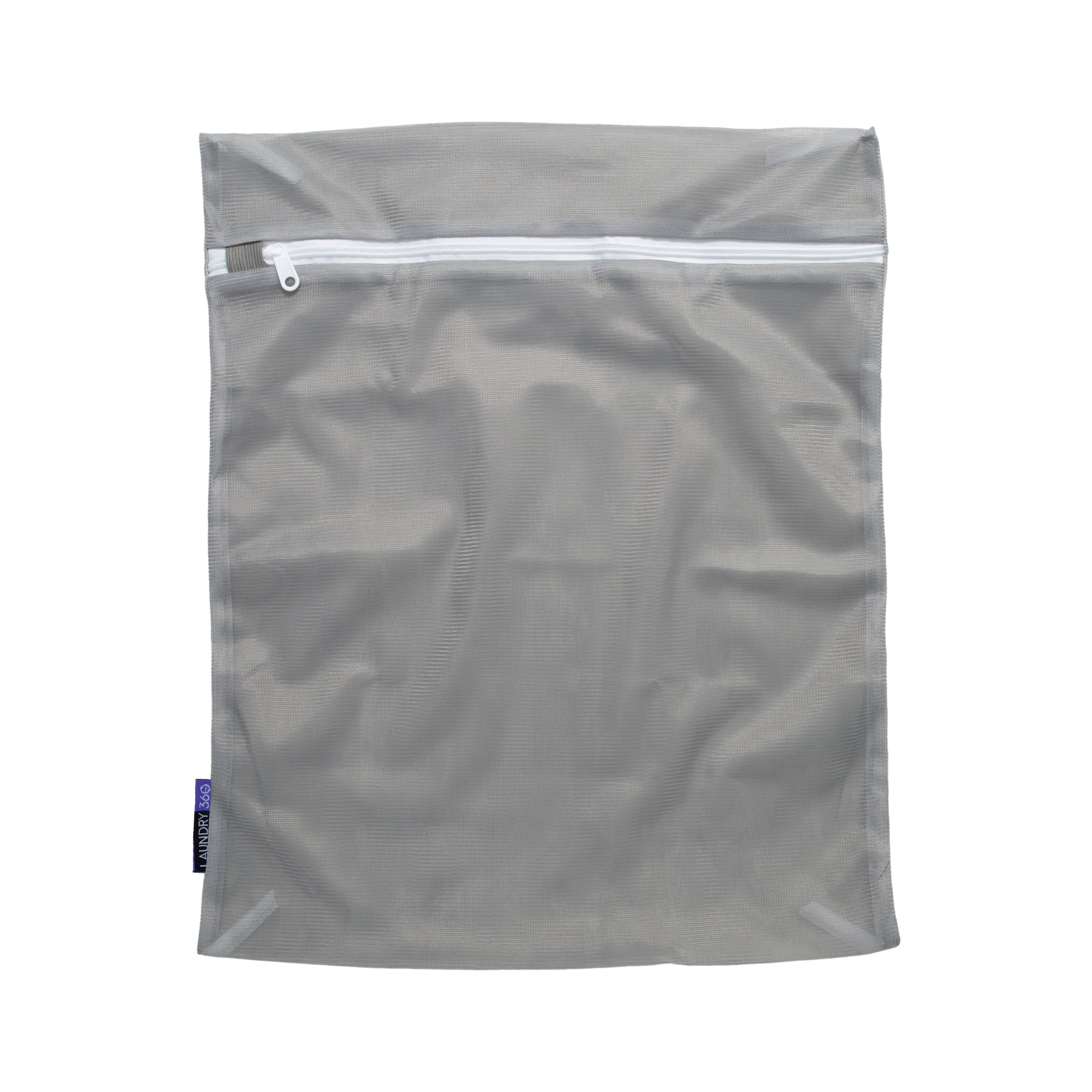 4 Pack Active Wear Wash Bag Set, 16" X 19" and 12" X 15", White, Grey