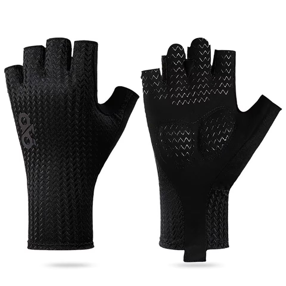 Summer Breathable Half Finger Cycling Gloves Ultralight Road Bike Gloves Anti-Slip Silicone Pad Cooling Sport Gear