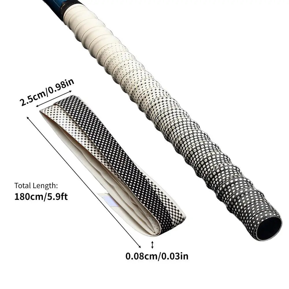 1.8M Anti-Slip Fishing Rod Sweatband Colorful Badminton Racket Grip Tape Bicycle Handle Anti-Slip Band Fishing Accessories