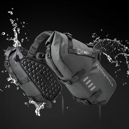 Motorcycle Double Side Bag 100%Waterproof 18L/28L/48L Universal Fit Motor Pannier Saddle Bags Dry Tail Storage Luggage
