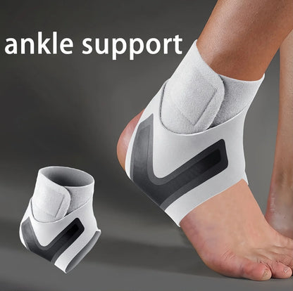 Sports Compression Ankle Support Brace Adjustable Elastic Pain Relief Strap Foot Sprain Breathable Fitness Safety Protector