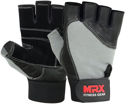 Weight Lifting Gloves Gym Training Bodybuilding Fitness Glove Workout Men &amp; Women Grey S
