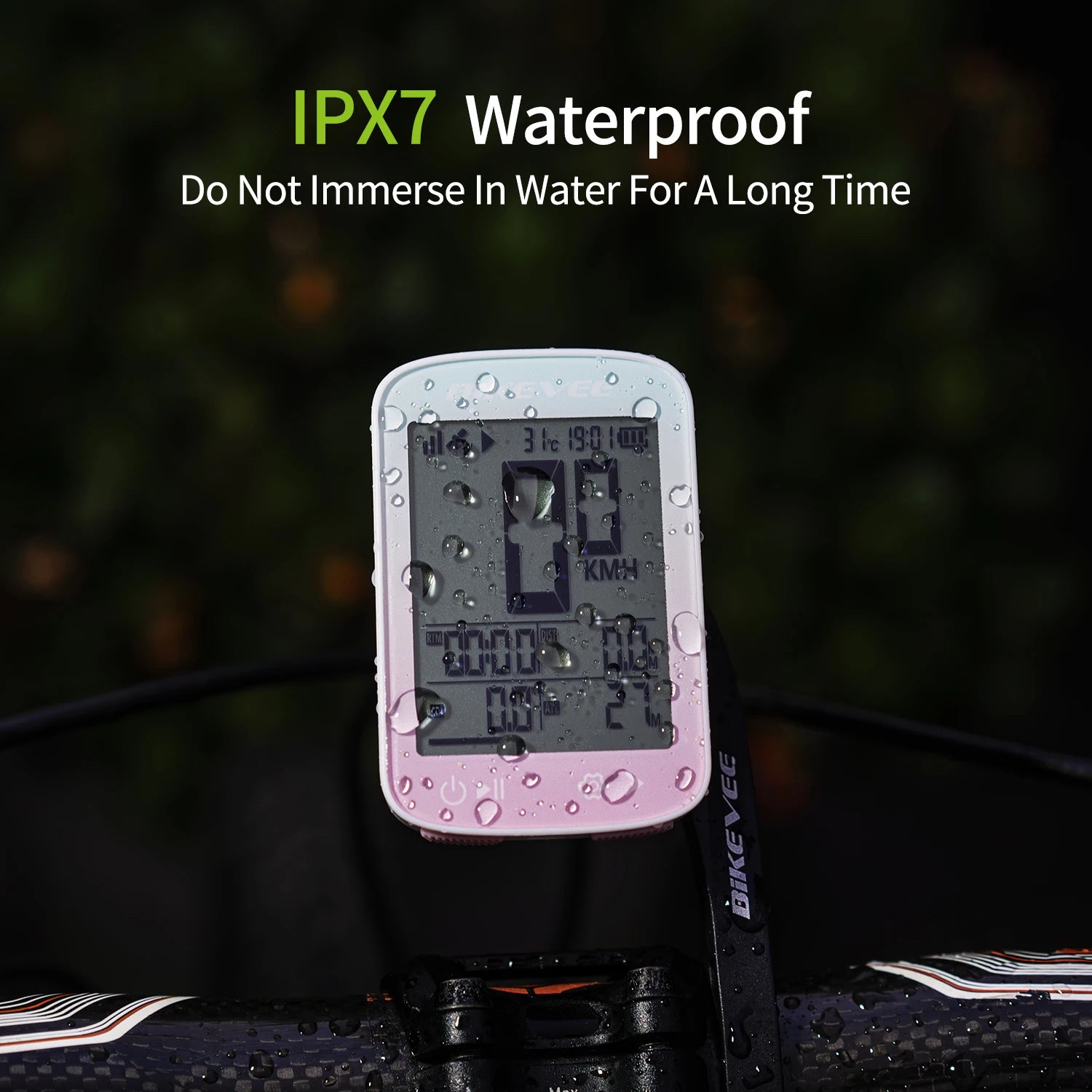 Bike Computer Wireless GPS Bicycle Odometer MPH KM/H Bike Speedometer Cycling Odometer Tracker LCD Display with Backlight