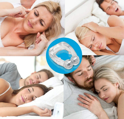 4 Pack Magnetic anti Snore Nose Clips Silicone Snoring Aid Nasal Breathing Sleep