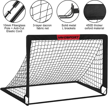 Kids Soccer Goals for Backyard Set - 2 of 4&