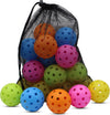 Pickleball Balls,Usapa Approved 40 Holes Outdoor Pickleballs | 6/20 Pack with Mesh Bag for All Paddles and Courts,Weather Resistant,High Elasticity, Durable Seamless Design,Easy to Control