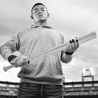 Wood Baseball Training Bat - Durable and Sturdy Wooden Bat - Ideal for Softball Hitting Practise - Versatile Design Bat (28Inch, Wood)