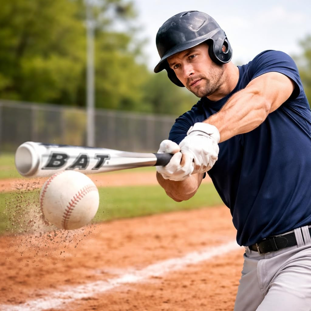 25'' Alloy Steel Baseball Bat Lightweight Youth & Adult Bat for Baseball | Sports Equipment for Training, Batting Practice & Casual Games, Aluminum Alloy Metal Bat for Sports & Outdoor Play