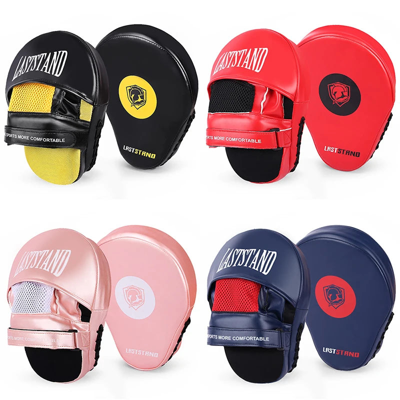 Sports Punching Mitts for Men, Women, &amp; Kids, Leather Focus Mitts for Martial Arts &amp; Boxing Training, Curved Punch Mitts for Kar