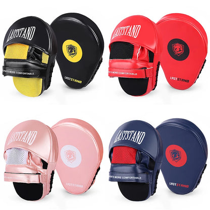 Sports Punching Mitts for Men, Women, &amp; Kids, Leather Focus Mitts for Martial Arts &amp; Boxing Training, Curved Punch Mitts for Kar