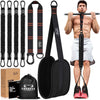 Pull up Assistance Bands, 300Lbs Heavy Duty Resistance Bands for Pull Ups with Adjustable Height, Fabric Feet Rest & Knee Support, Strength Training Pull up Bar Assist Bands for Home Gym Workouts