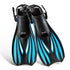 Professional Adult Flexible Comfort TPR Non-Slip Swimming Diving Fins Rubber Snorkeling Swim Flippers Water Sports Beach Shoes