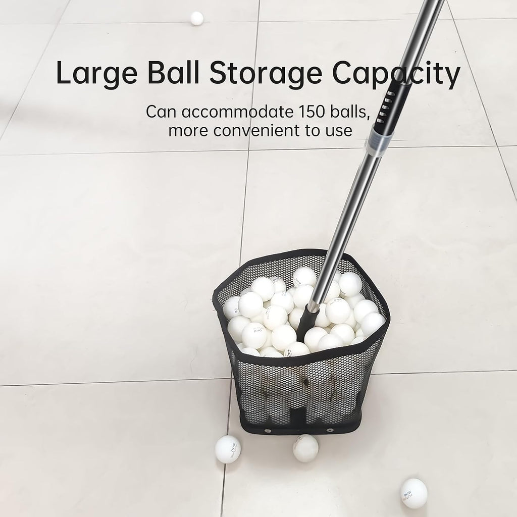 Table Tennis Ball Picker Retractable Ping Pong Ball Collector-Can Store 150+ Balls