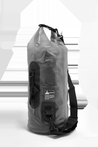 Aura Semi-Transparent Dry Bag and Backpack - Waterproof Dry Bag for Kayaking, Swimming, Beach, Rafting - Dry Storage Bag - White - 20L