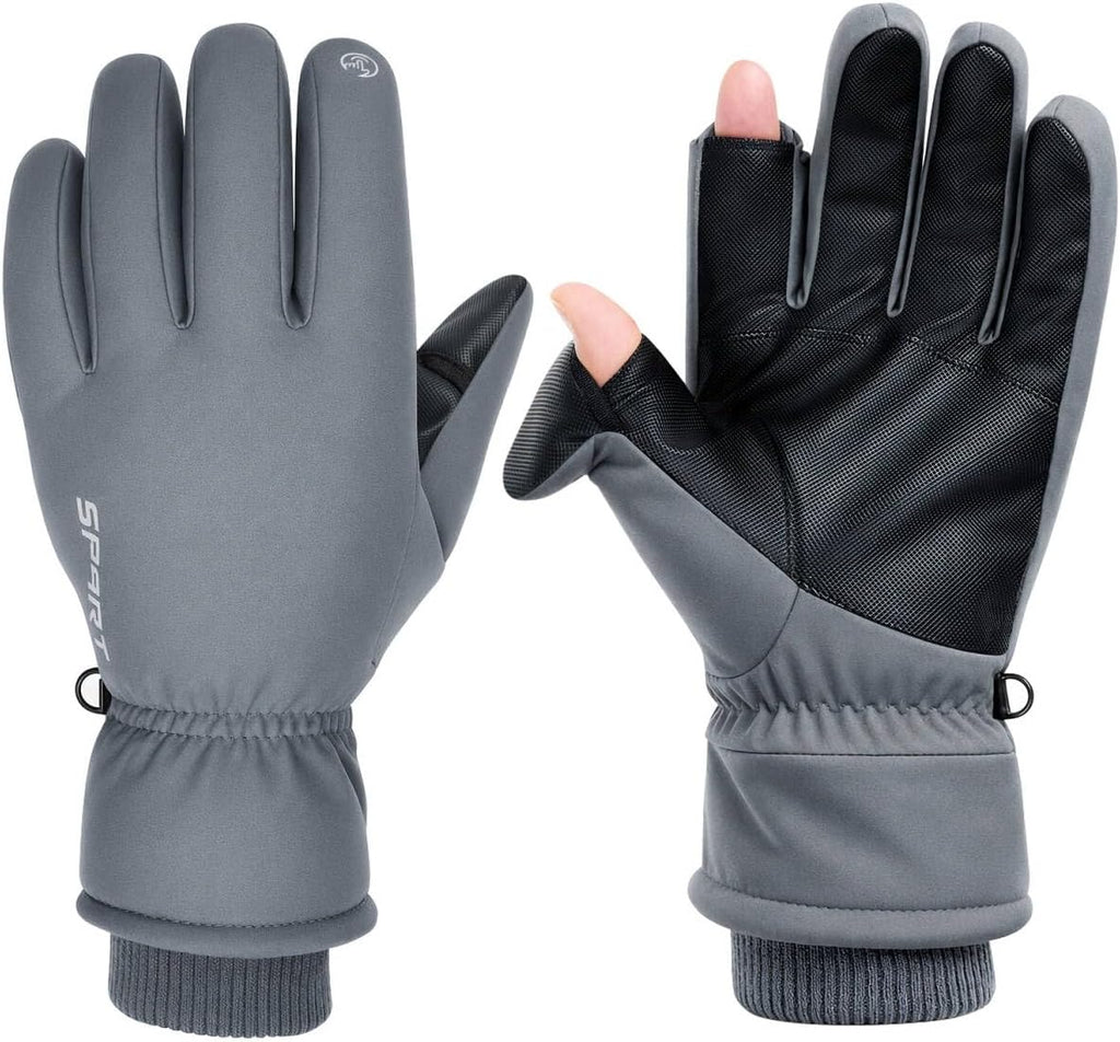 Ski Gloves Men Women Waterproof Winter - Snow Gloves with Thermal Lining, Non-Slip Grip & Opening for Cold Weather