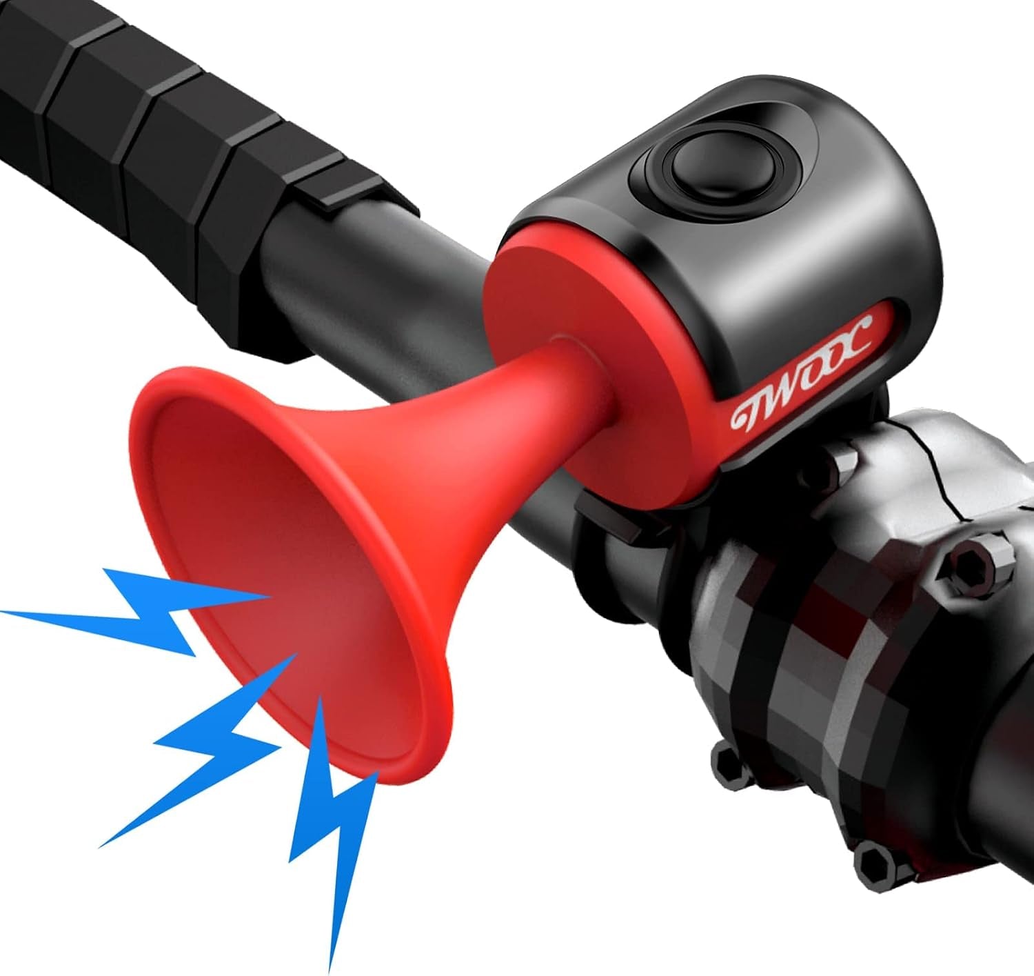 Bike Horn,120Db Bicycle Bells IPX4 Waterproof Bike Bell with 300Mah Battery Operated Electric Horn for Mountain/Road Bike/Scooters Adult and Kids