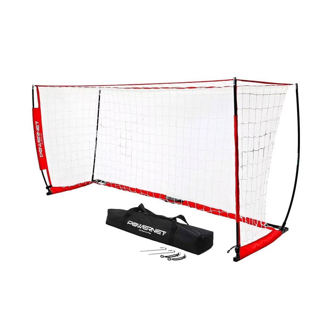 Portable Soccer Goal, Soccer Net with Collapsible Steel Base, Pop up Soccer Training Equipment, 1 Goal &amp; Zipper Storage Bag (12 X 6 FT)
