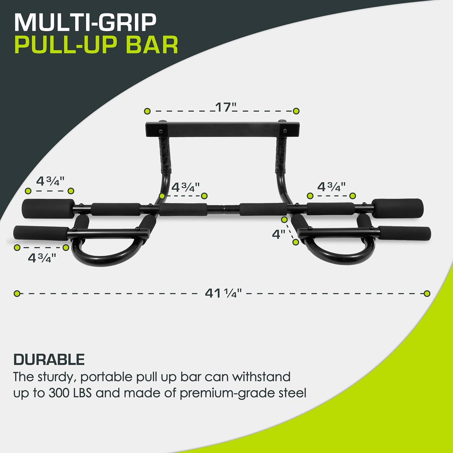 fit Pull up Bar for Multi Use Fitness & Home Gym Exercise