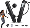 Skipping Rope with Counter, Cordless Jump Rope, Adjustable Digital Counting Jump Ropes, Gravity Ball Skipping, Weighted Jump Rope with Counter for Lose Weight, Burn Calories