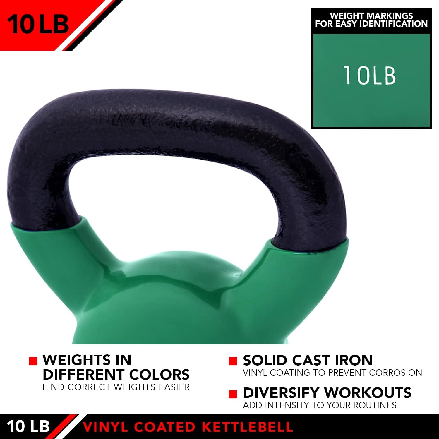 Kettlebell Weights Vinyl Coated Iron