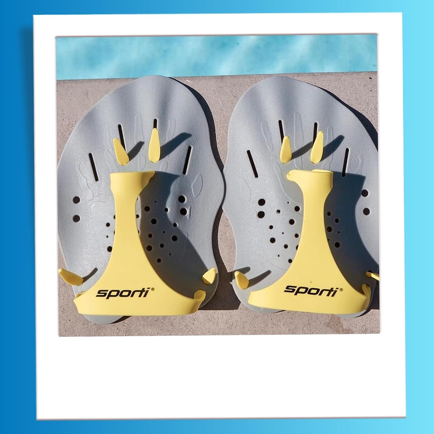 Contour Hand Paddles, Adjustable Straps for Unisex-Adults & Kids | Lightweight Polypropylene, Silicone Strap, Form-Fitting Design, Stroke Training Aid, Lap Pool Drills, Beginner to Advanced