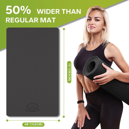 Extra Large Non-Slip Yoga Mat (6&