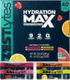 40 Sticks Salty Fruit Sugar Free Electrolyte Hydration Packets High Sodium | Low Calorie Electrolyte Powder Drink Mix, Liquid Daily IV Flavors Salty Watermelon Raspberry Lemon Orange
