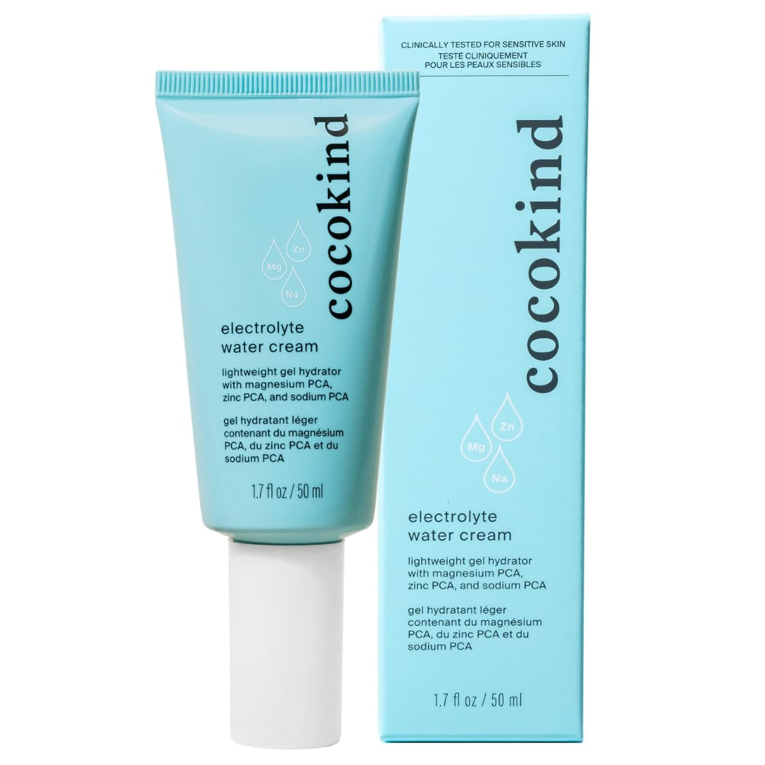 Electrolyte Water Cream | Lightweight Water Gel Moisturizer | Balanced Hydrating Day Cream for All Skin Types | 1.7 Fl Oz | Lightweight Water Gel Moisturizer, Balanced Hydrating Day Cream for All Skin Types, Facial Moisturizing Cream
