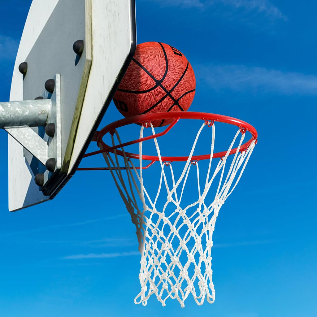 Basketball Net Outdoor,(7.16 Oz) 12 Loops Professional Heavy Duty Basketball Net Replacement,All Weather anti Whip, Suitable for Outdoor Standard 12 Loops Basketball Hoop