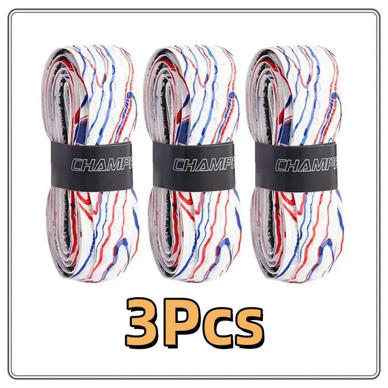 3Pcsx1M Bat Grip Tape for Baseball Absorbs Sweat Tennis Grip Racket Handle Grip PU Anti-Skid Overgrip Tape for Pickleball