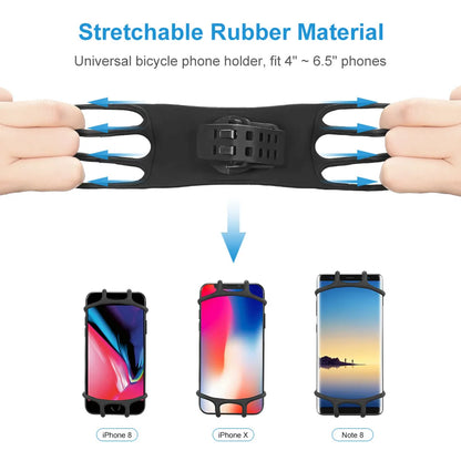 Bicycle Bracket Universal Shockproof Elastic Silicone Base Phone Bracket Cycling Bike Mountain Bike Bike Phone Dvr Gps Bracket