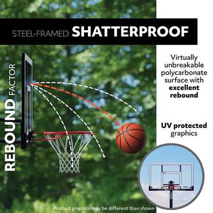 New Basketball Backboard and Rim Combo (48 Inch Polycarbonate) - 73729