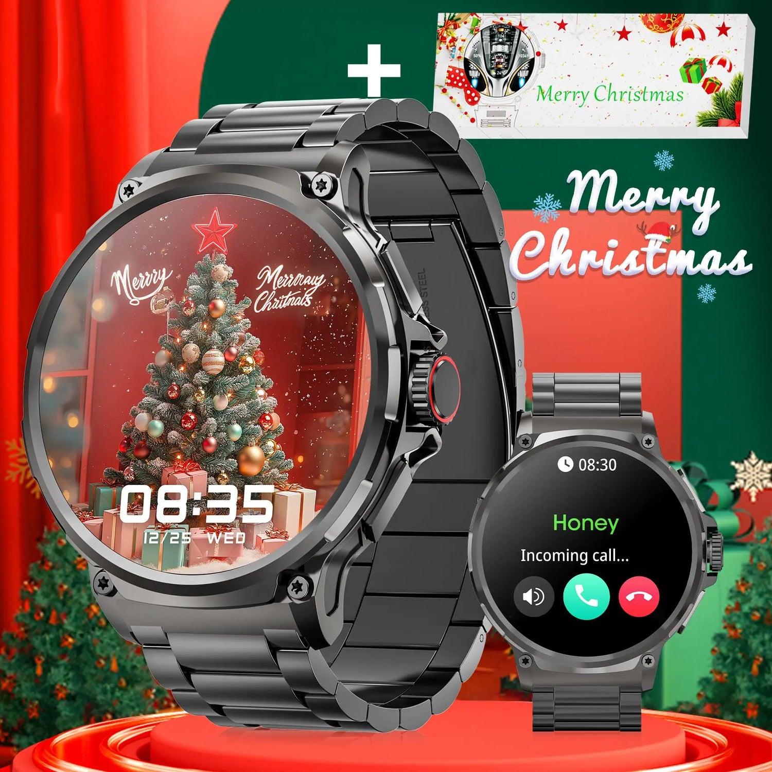 Multifunctional Smart Watch, Smartwatch with Calls, Fashion Digital Watch with Answer/Make Calls &amp; 100+ Sport Modes, Waterproof Sports Watch for Women &amp; Men