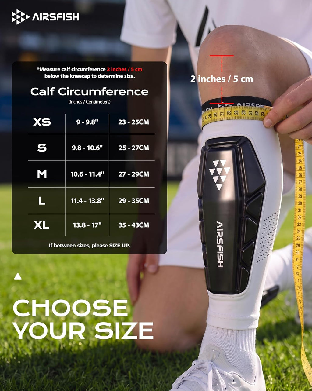 Soccer Shin Guards for Kid Youth, Protective Shin Defender Sleeve | Impact-Resistant Material | Breathable | Lightweight | Anti-Slip Grip | Integrated One-Piece Tibia Protect | Machine-Washable