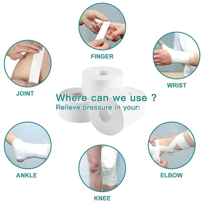 3-Rolls Foam Sport Underwrap Athletic Foam Tape Sports Pre Wrap Athletic Tape for Ankles Wrists Hands and Knees