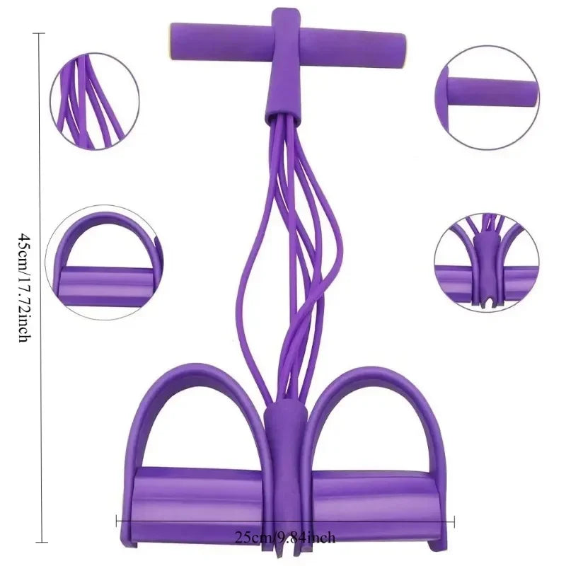 Pedal Puller Band Elastic Pull Rope Flexipull Weerstandstrainer Resistance Bands for Abdomen Waist Arm Fitness Resistance Bands