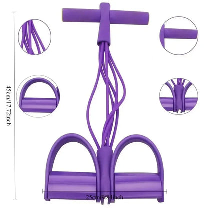 Pedal Puller Band Elastic Pull Rope Flexipull Weerstandstrainer Resistance Bands for Abdomen Waist Arm Fitness Resistance Bands