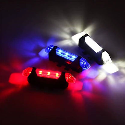 USB Rechargeable City Mountain Bike Bicycle Light Waterproof Colorful Bike Light Flashing Safety Lights Bicycle Lights