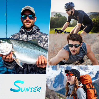 Polarized Sports Sunglasses for Men Women, Fishing Driving Outdoor Shades