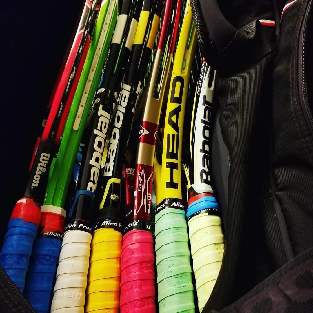 Tennis Racket Grip Tape (6 Grips) Precut &amp; Dry Feel Tennis Grip Designer Overgrip for High Performance