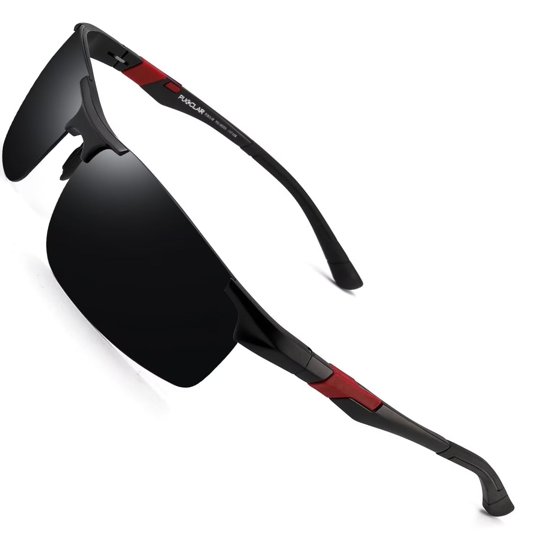 Mens Driving Sunglasses Polarized Sports Sunglasses Al-Mg Metal Frame Cycling Fishing Golf Goggles