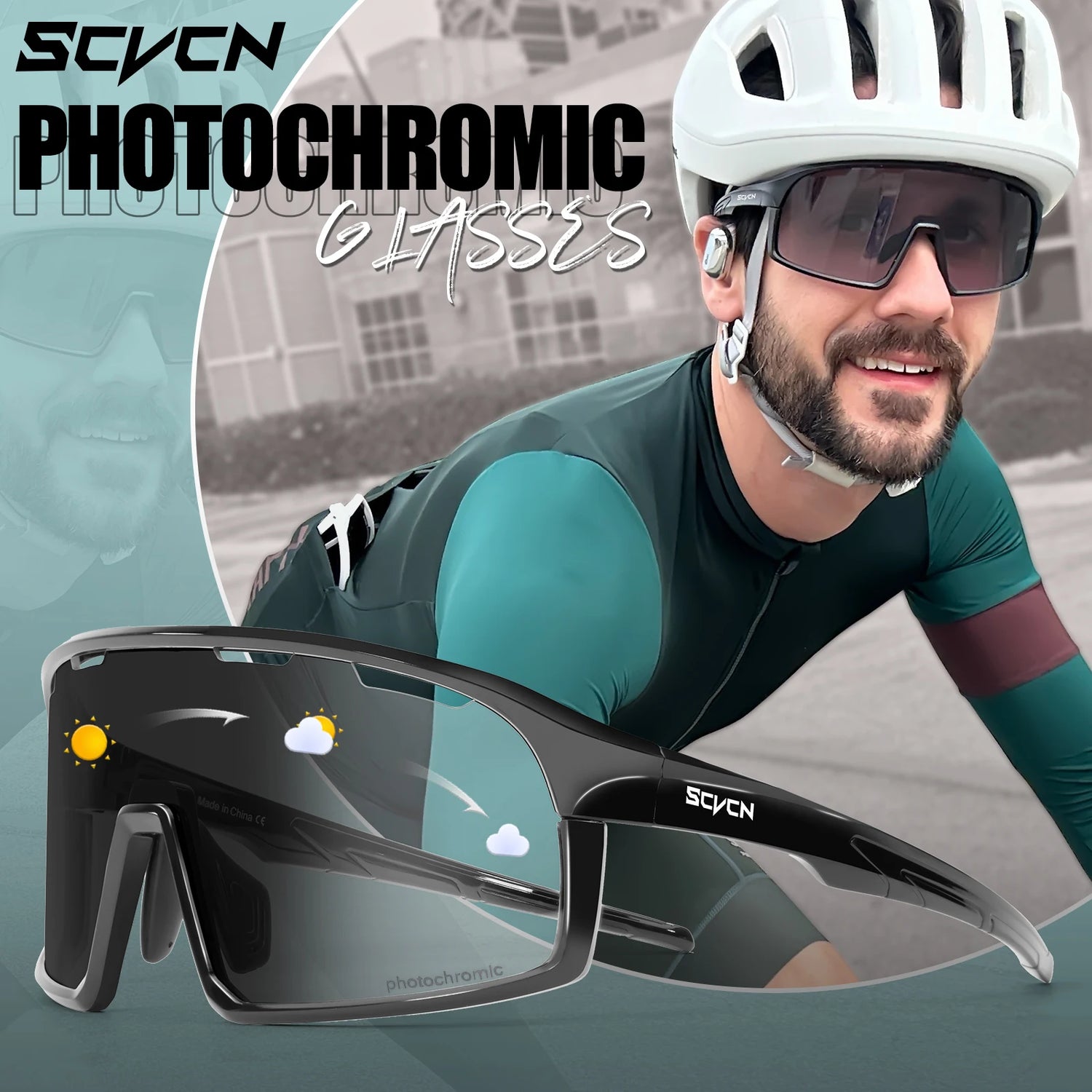 Photochromic Cycling Glasses Outdoor Sports Running Sunglasses Women UV400 Bicycle Goggles Men MBT Cycling Sunglasses